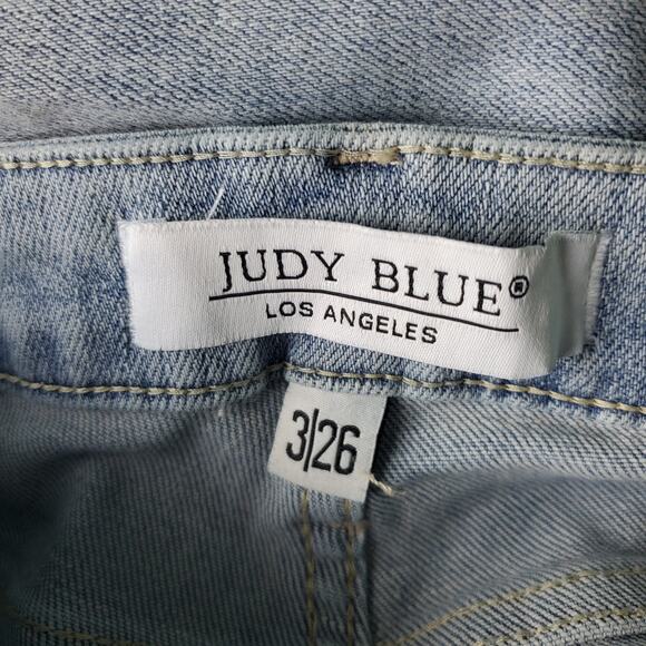 Judy Blue Womens Distressed High Rise Tummy Control Top Skinny Jeans Size 26 - Picture 3 of 8